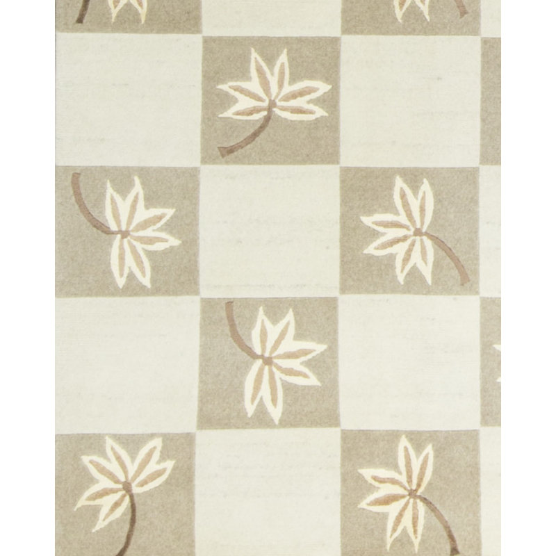 Tapis blanc de haute qualité noué à la main
