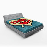 Microfiber Polka Dots Fitted Sheet