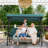 Fassold Outdoor Patio Swing Chair for 3 People, with Removable Cushion and Convertible Canopy-835319953
