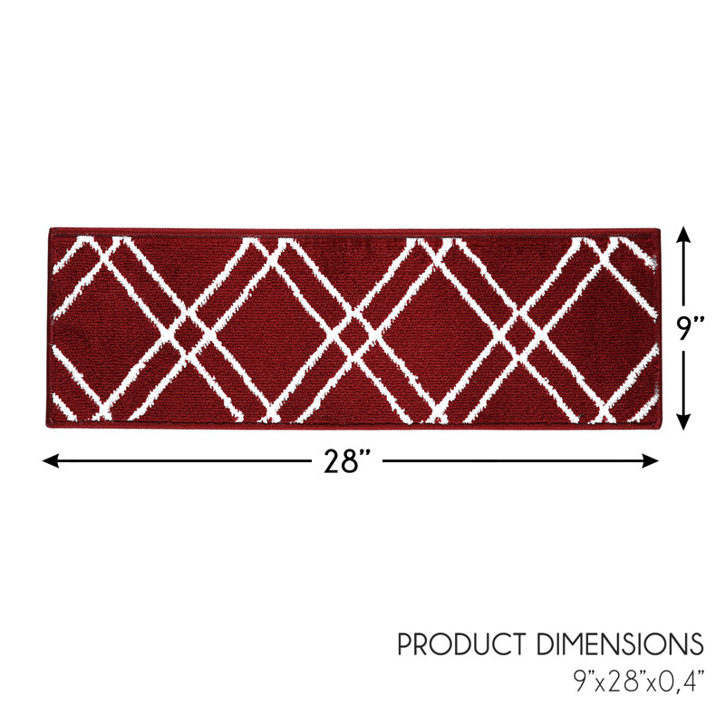 Red Non-Slip Stair Tread