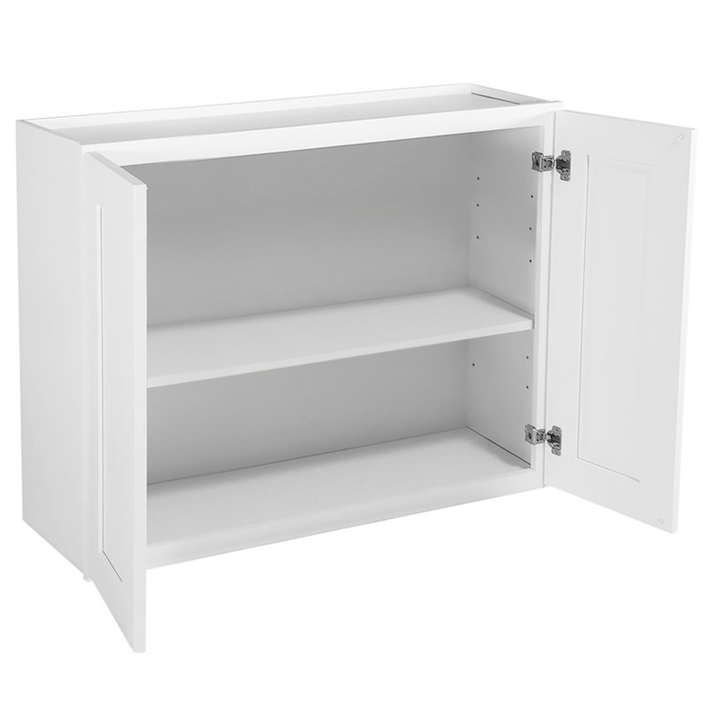 Armoire de cuisine style Shaker de Design House Brookings (prête à assembler), H 24 po x l 30 po, Blanc