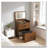 3-in-1 Vanity Desk with Lighted Mirror and Stool-803574682