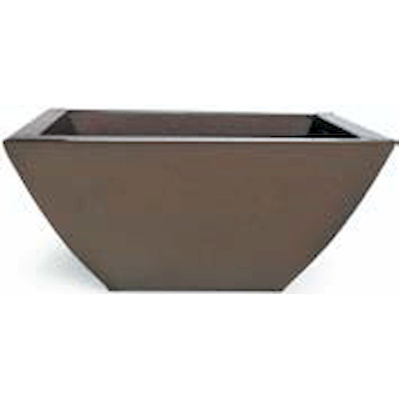Goshorn Metal Planter, 4.75" H x 10.5" W x 10.5" D, Java Brown