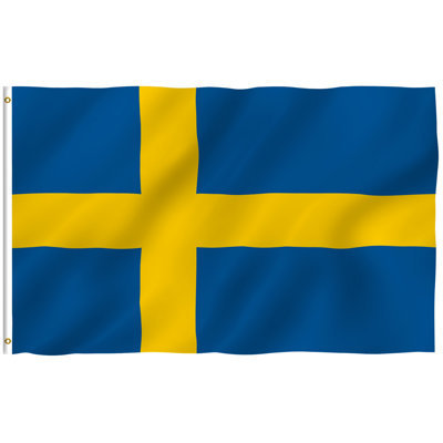 Drapeau de la Suède 36 po x 60 po Polyester