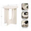 Table d'appoint ovale en bois-1124430815