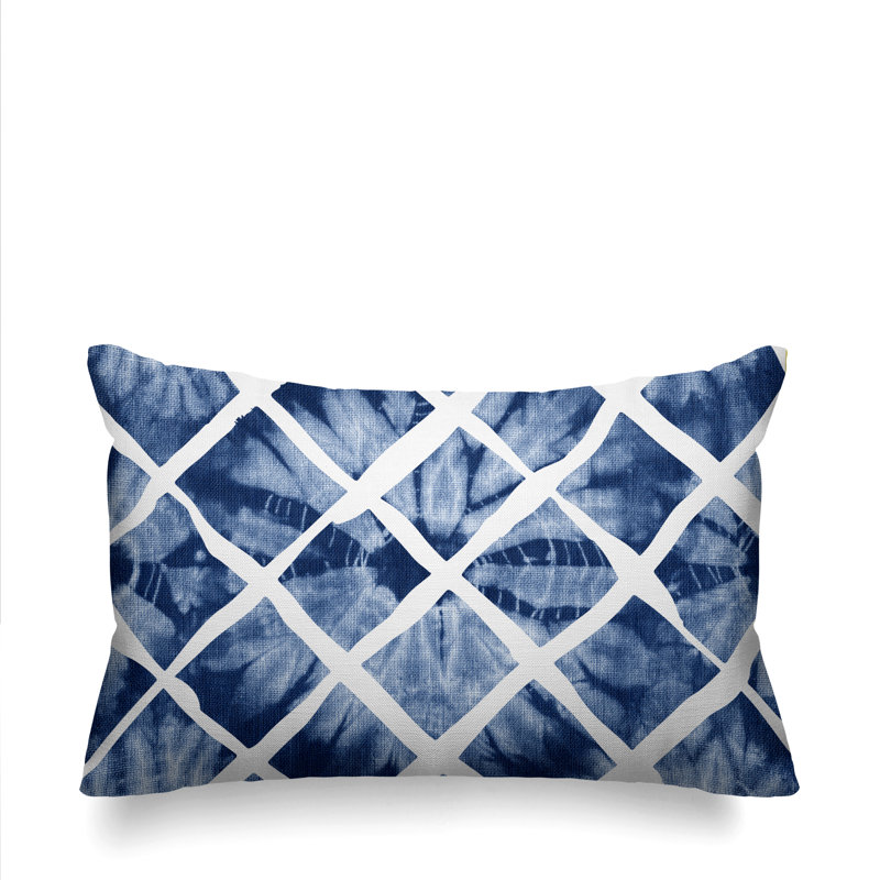 Hosi Geometric Outdoor Reversible Throw Pillow