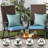Sunbrella Outdoor Dining Chair Seat Pad-1887435539