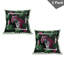 Ensemble de 2 housses de coussin Ambesonne Leopard Magenta et noir émeraude-99021601-99021604