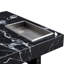 Modern Mdf Coffee Table Black Pattern Elegant Style For Living Room Or Office