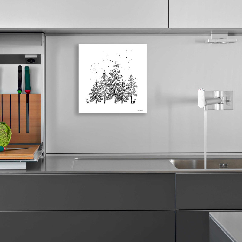 «Winter Time» par Seven Trees Design, art mural en verre acrylique, H 12 po x l 12 po x P 0,13 po