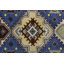 Tapis de couloir oriental bleu en laine noué à la main 2 pi 7 po x 8 pi Pinaud