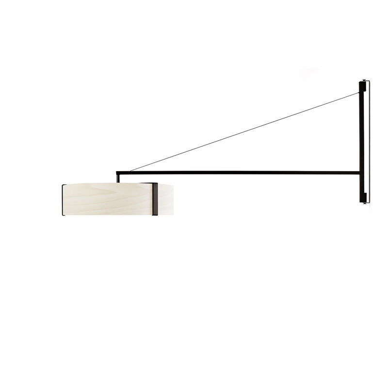 Thesis 1 - Light LED Swing Arm, Ivory White, 3000K, Matte Black