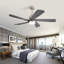 Ventilateur de plafond 52 po avec lumières DEL Damecia-1836628954