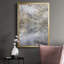 «Misty Lake», reproduction encadrée de qualité supérieure - prête à être accrochée-88260309-88260310
