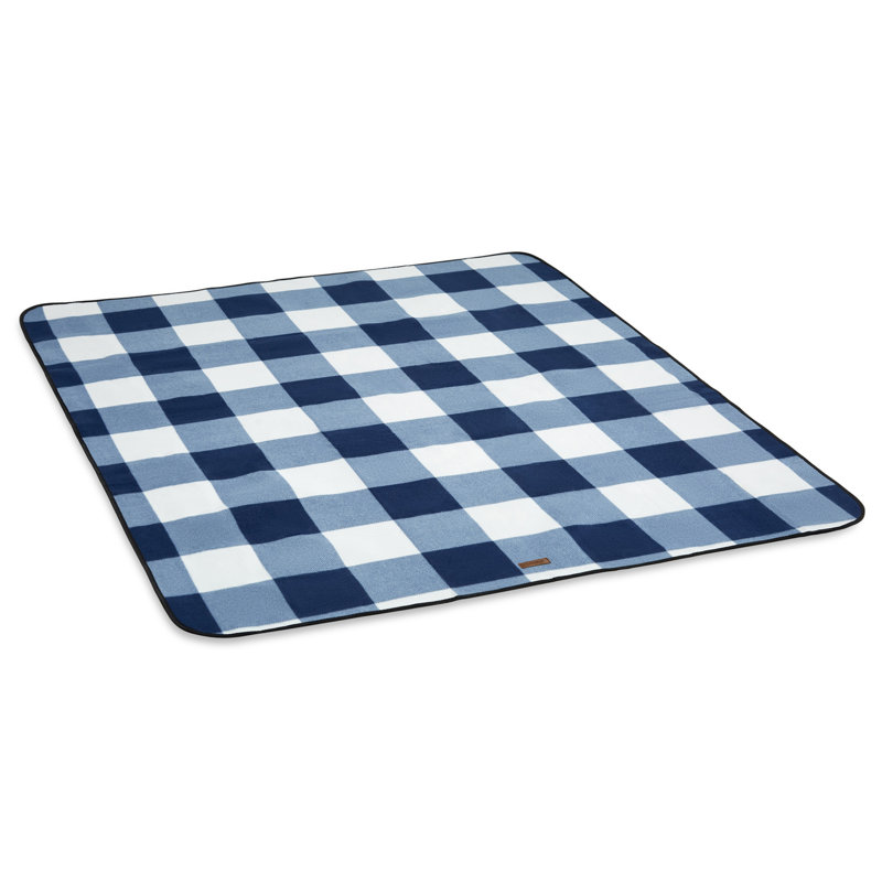 XL Picnic Blanket, Blue & White