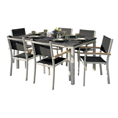 Wigbrecht Outdoor 7 - Piece Dining Set