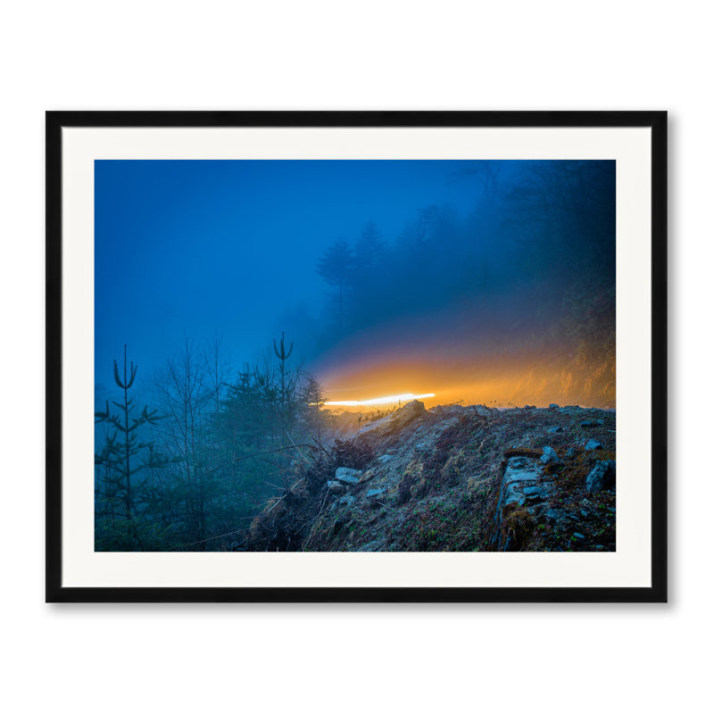 Tiger's Nest Print by Mark Paulda, Black Framed Paper, 25.25" H x 31.25" W