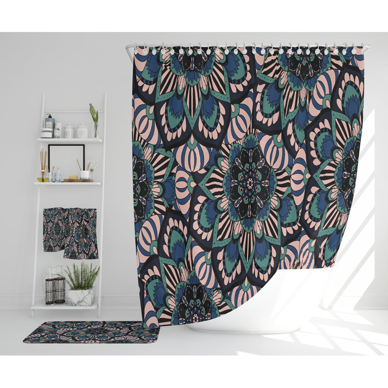 Nasrudin Polyester Shower Curtain Set