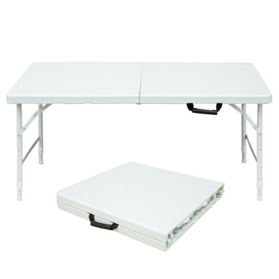 Table pliante portative intérieure et extérieure de 4 pi, poids maximum 135 kg, table pliable pour le camping