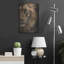 «Lion Half Face2» par David Stribble, art mural en métal, 24 po x 36 po-274190192