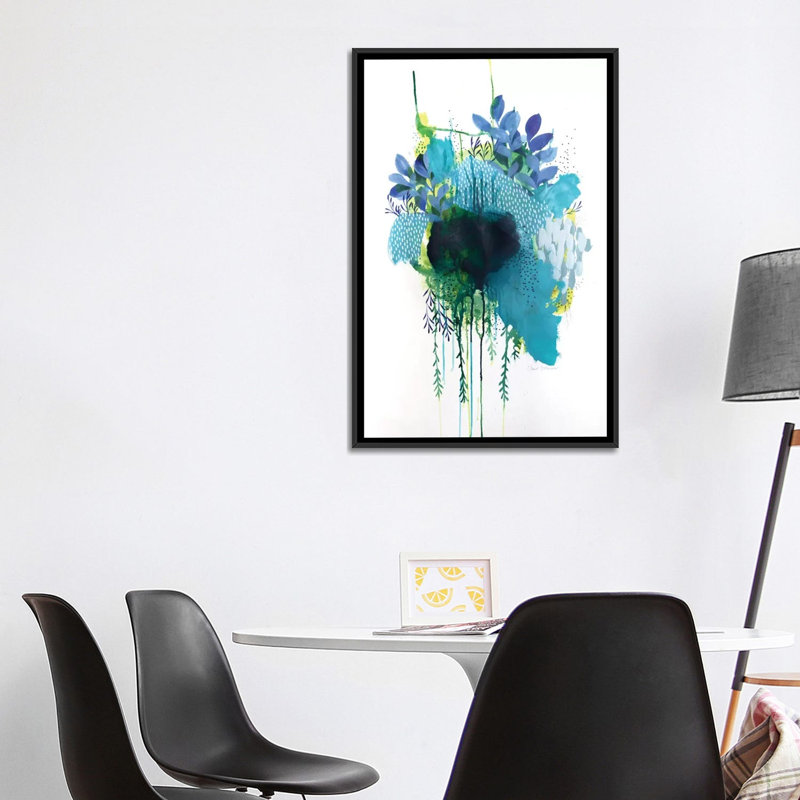 « floral study iii » par clair bremner-print, Toile avec cadre noir, H 40 po x l 26 po x P 1,5 po