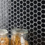 Metro 1" Hex Glossy Black 10-1/4 in. x 11-7/8 in. Porcelain Mosaic Tile