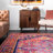 Aliece Bohemian Medallion Power Loom Performance Pink/Orange Rug-768853843