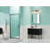 Adjustable 32-36 In.w X 72 In.h Framed Pivot Shower Door In Chrome With Clear Glass And Stainless Steel Finish Handle