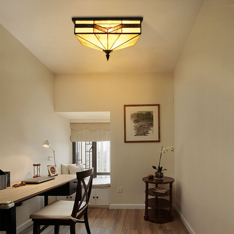 Lendin Vintage Ceiling Light Flush Mount Lighting Fixture E26 100-240V