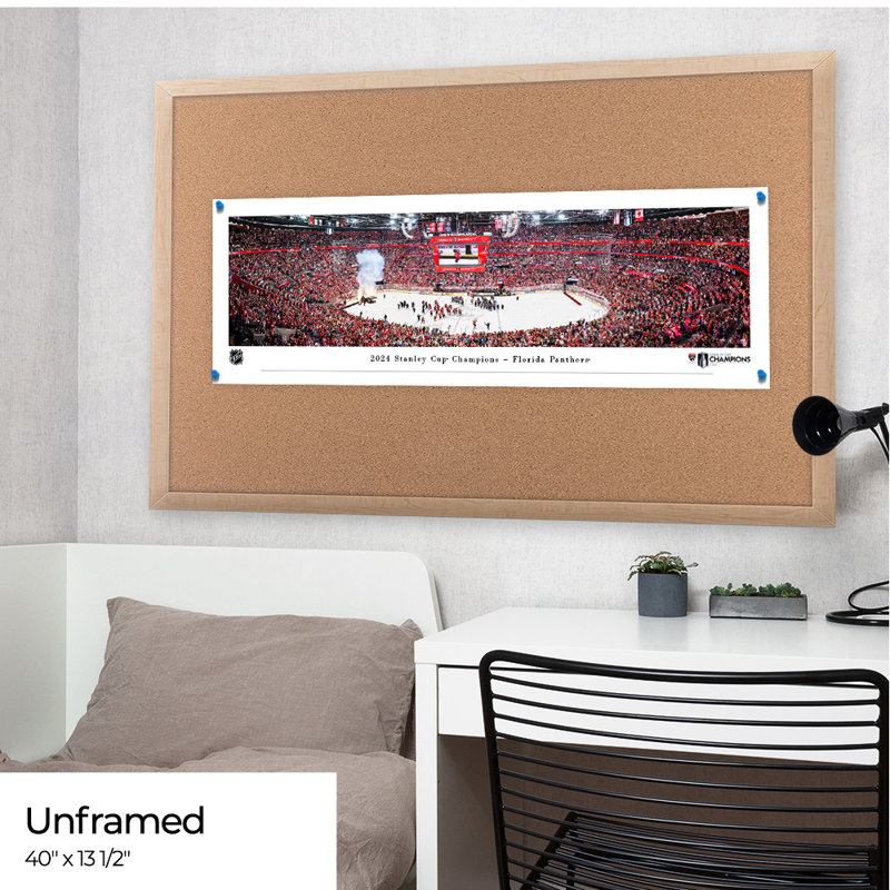 «2024 Stanley Cup Champions - Florida Panthers» par James Blakeway, Unframed, Pas de tapis, H 13,5 po x l 40 po x P 0,1 po