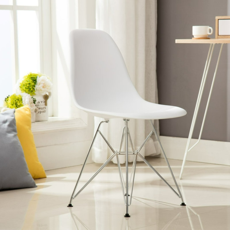 Chaise d'appoint Jamarion, Blanc