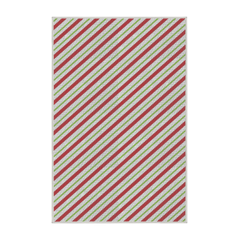 Tapis brun/beige à motifs, Rectangle 2 pi x 5 pi