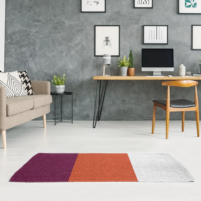Tapis de zone rouge/orange, Rectangle 4 pi x 6 pi