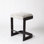 Regan Bar Stool w/Ivory Leather-Antique Brass