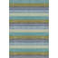 Brushstroke Striped Handmade Tufted Wool Dark Blue/Yellow Area Rug-10713579