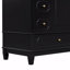 Meuble-lavabo 30 po avec lavabo, meuble-lavabo autoportant noir avec lavabo en céramique, structure en bois massif, porte à fermeture en douceur, 3 tiroirs