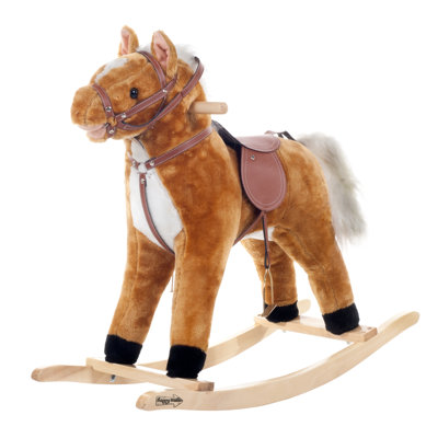 Cheval à bascule pelucheux Happy Trails