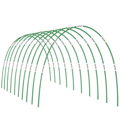 Garden Hoops 36 Pack 16 Inch, Heavy Duty Fibreglass Hoop House Kit, Complete Grow Tunnel Set For Raised Bed, For Row Cover Netting Shade Cloth