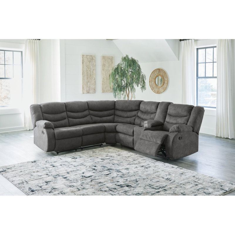 Canapé modulaire inclinable 2 pièces Partymate, Gris