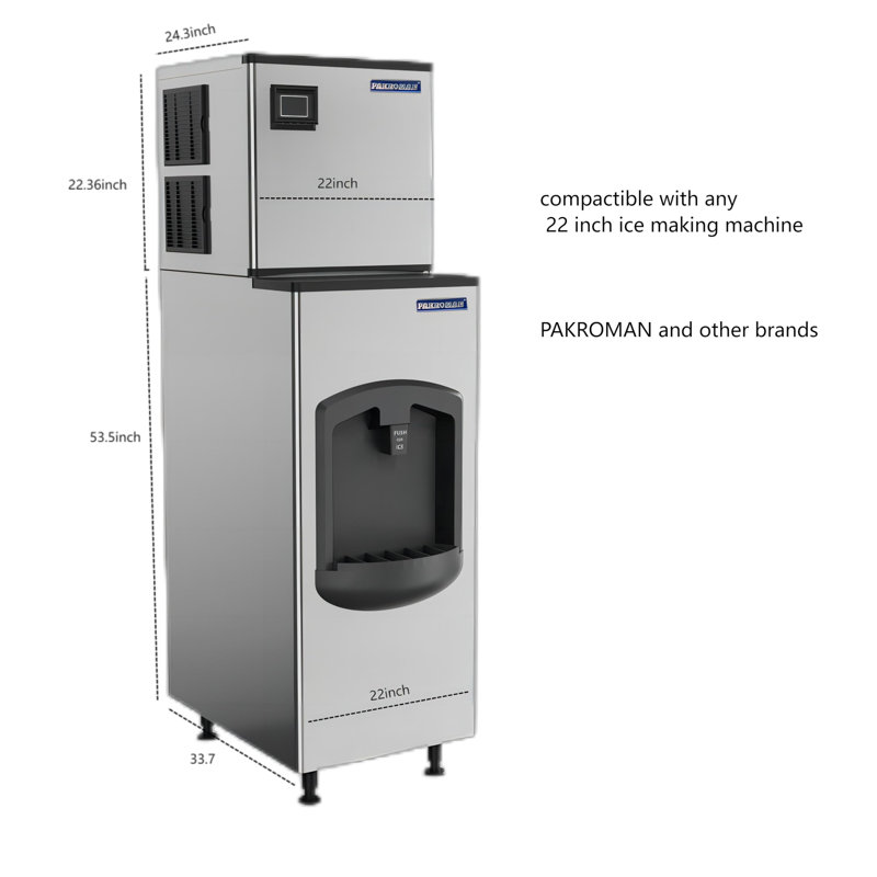 Pakroman 450 lb. Daily Production Cube Clear Ice