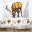 Tapisserie d'art illustration mâle cerf Animal-28483733