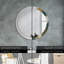 Huldar Glass Flat Wall Mirror
