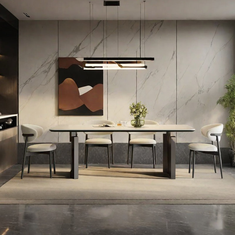 Table de salle à manger de luxe Premium Light, H 29,52 po x L 62,99 po x l 31,49 po