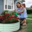Lit surélevé galvanisé pour l'extérieur, lit de jardin avec base ouverte, boîtes surélevées pour jardinières pour légumes et fleurs-374759027-374758989