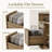 32” Rattan 2 Drawer Lateral Filing Cabinet With Lock, Charging Station & Storage For Home Office-416785011-412143036
