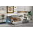 Upholstered Twin XL Size Daybed With LED Belt And Trundle, Gray
