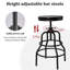 Tabouret de bar industriel rétro Vintage - Tabouret de bar pivotant rustique - Tabouret rond en métal et en bois-247048363