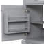Meuble-lavabo 36 po avec lavabo, lavabo en céramique, 2 tiroirs basculants, charnières de porte à fermeture en douceur, gris clair (autre couleur: N759P223021)
