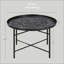Table basse 24 po avec plateau martelé
