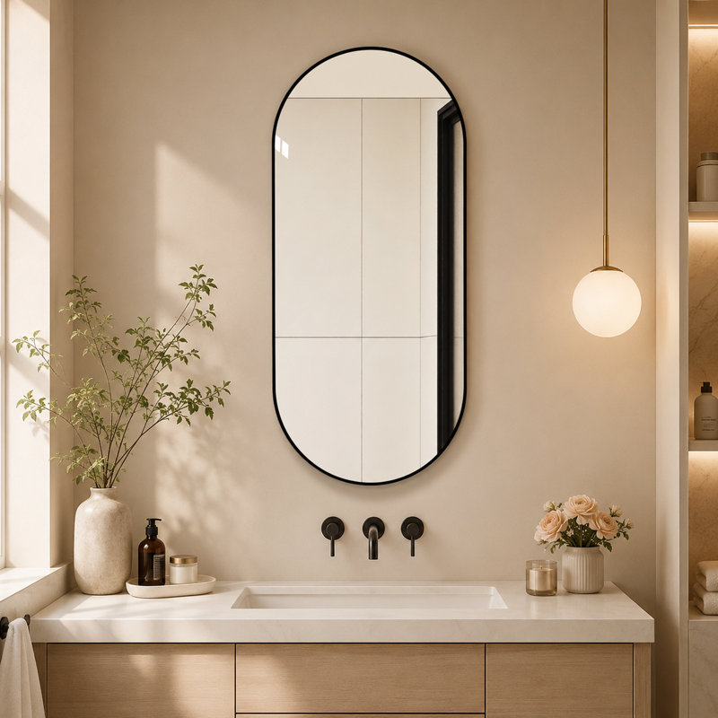 Miroir mural 48 po x 24 po, H 48 po x l 24 po